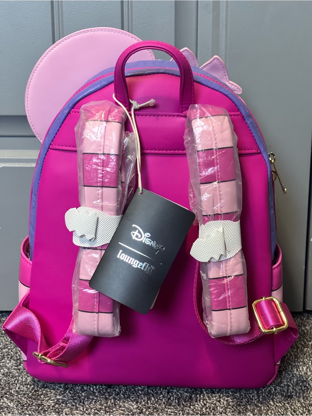 Loungefly Cheshire Cat Backpack - Pink & Purple - Picture 2 of 2